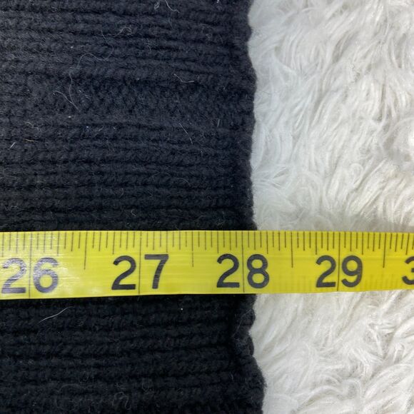 The Territory Ahead Men's XL Wool Blend Black Cream Striped 1/4 Zip Knit Sweater - Picture 6 of 6